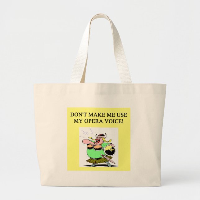 mom;s opera voice large tote bag (Front)