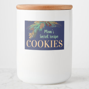 Mom’s secret recipe COOKIES. Set of labels