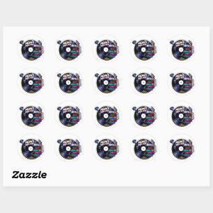 Mom’s Vintage Playlist 02 Classic Round Sticker