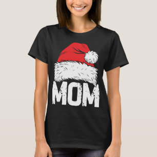 Mom Santa Christmas Family Matching Pyjamas Mama X T-Shirt