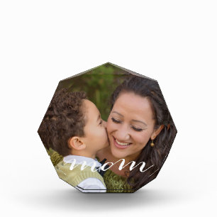 Mom Script Photo Block