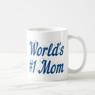 Mom sea blue half text coffee mug