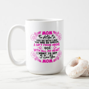 Mom sentiment word art Coffee Mug