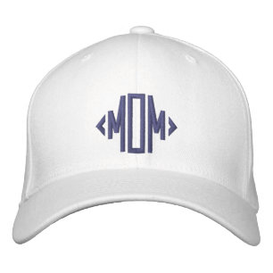 Mom Simple Modern Typography Custom Embroidered Hat