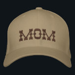 Mom Simple Modern Typography Custom Embroidered Hat<br><div class="desc">Mom Simple Modern Typography Custom Embroidered Baseball Cap features the simple modern embroidered text "Mom". Perfect as a gift for mom for Mother's Day,  Christmas,  birthday and more. Created by Evco Studio www.zazzle.com/store/evcostudio</div>