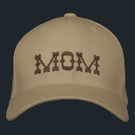 Mom Simple Modern Typography Custom Embroidered Hat<br><div class="desc">Mom Simple Modern Typography Custom Embroidered Baseball Cap features the simple modern embroidered text "Mom". Perfect as a gift for mom for Mother's Day,  Christmas,  birthday and more. Created by Evco Studio www.zazzle.com/store/evcostudio</div>