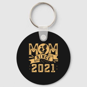 Mom Since 2021 For Mom Cute Mothers Day Mother Mam Keychain