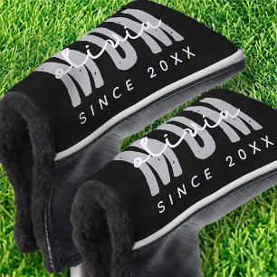 Mom Since 20XX Modern Simple Preppy Golf Head Cover