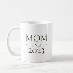 Mom Since Personalized Year Minimal Motherhood Coffee Mug