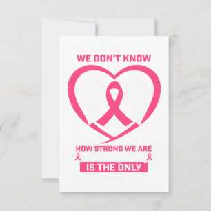 Mom Sister Daughter Pink Ribbon Breast Cancer RSVP Card