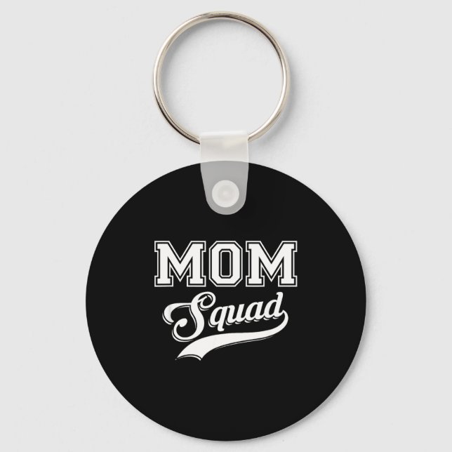Mom squad funny mother  keychain (Front)