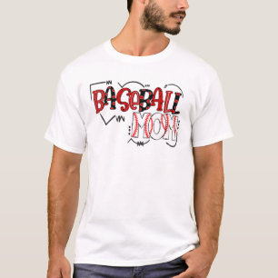 Mom Squad Leopard Print Baseball Mother Woman Wome T-Shirt