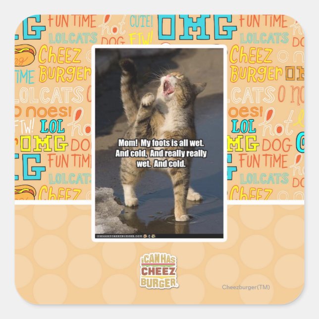 Mom! Square Sticker (Front)