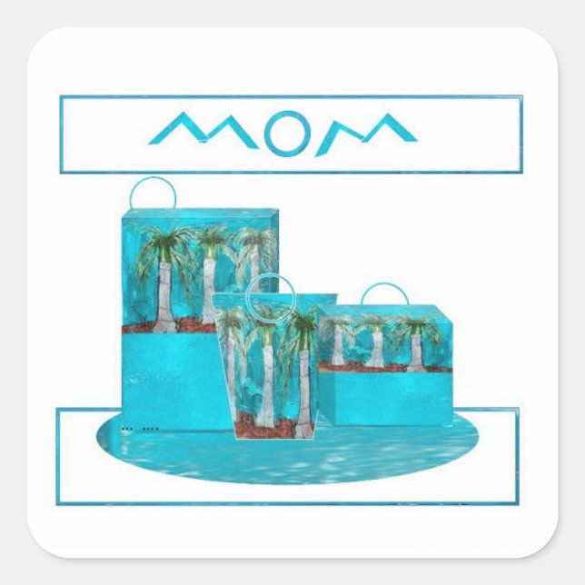 Mom Square Sticker (Front)
