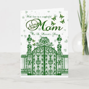 Mom St. Patrick's Day Card — Clover Gate And Butte