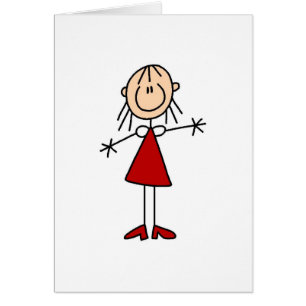Mom Stick Figure Card