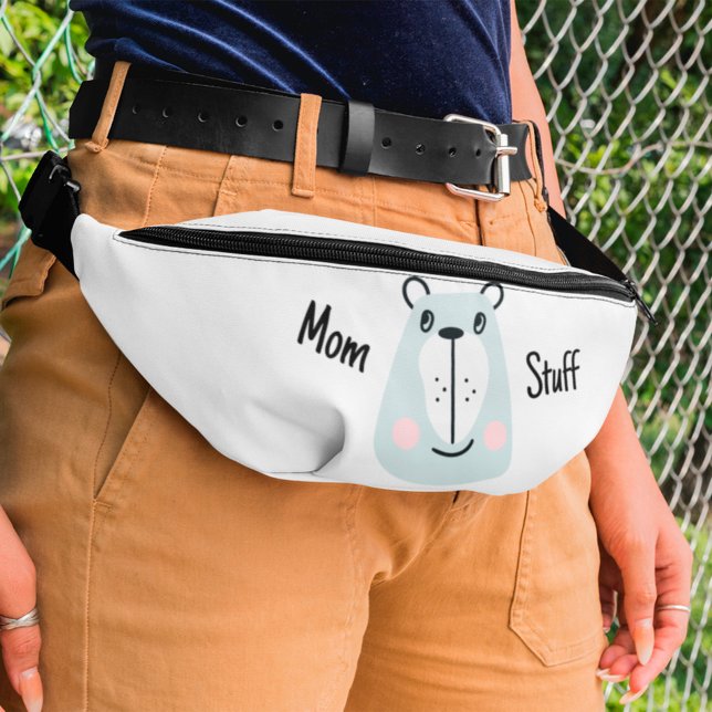 Mom Stuff - little funny bear Fanny Pack (mom stuff fanny pack)