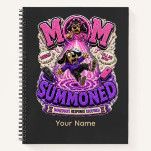 Mom Summoned Personalized Funny Mom T-Shirt, Custo Notebook