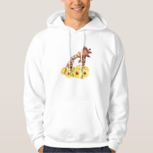 Mom Sunflower Gift Safari Africa Animal Kids Baby Hoodie