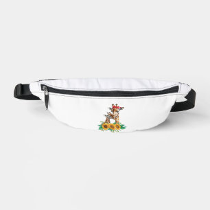 Mom Sunflower Safari Africa Animals Kids Cute Baby Fanny Pack