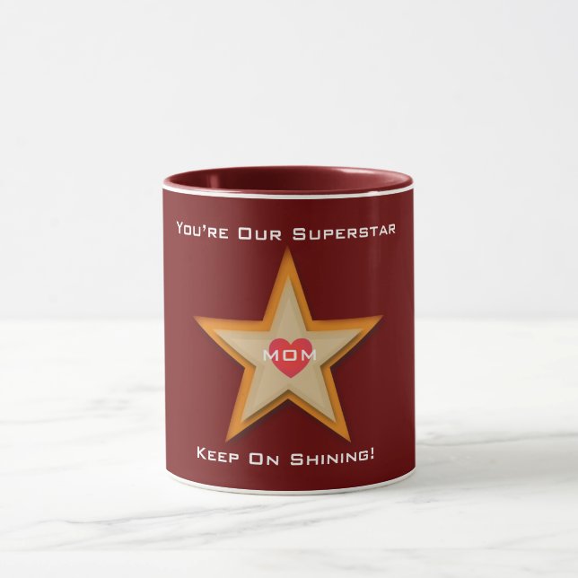 Mom Superstar Mug (Center)