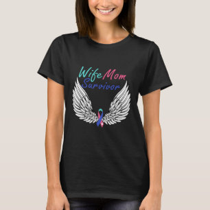 Mom Survivor Thyroid Cancer Awareness Costume T-Shirt