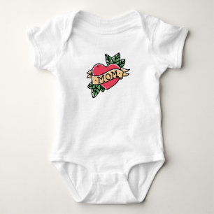 Mom Tattoo Baby Bodysuit