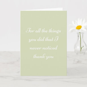 Mom Thank You Heartfelt Appreciation Love Card