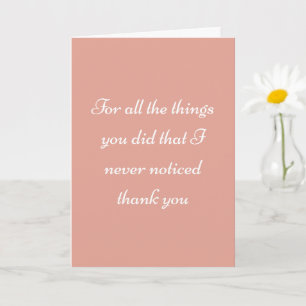 Mom Thank You Heartfelt Appreciation Love Card