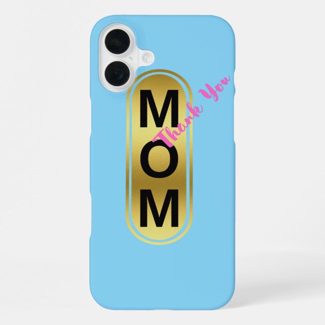 Mom, Thank You! iPhone Case (Back)