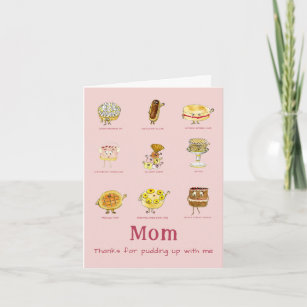 Mom Thanks For Funny Mothers Day Quote Card
