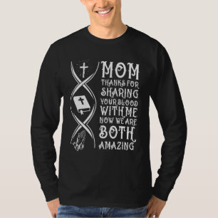 Mom Thanks For Sharing Your Blood With Me Now Appa T-Shirt