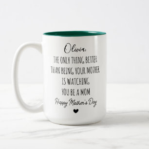 Mom, The only Thing Better than Being Your Mother Two-Tone Coffee Mug