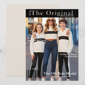 Mom: The Original Influencer' Magazine Cover Card