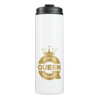 Mom The Queen Gold Creative Typography