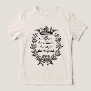 Mom the Woman the Myth the Legend  Tri-Blend Shirt