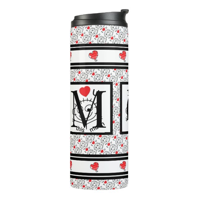 Mom Thermal Tumbler (Rotated Left)