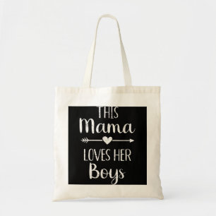 Mom this mama loves her boys tote bag