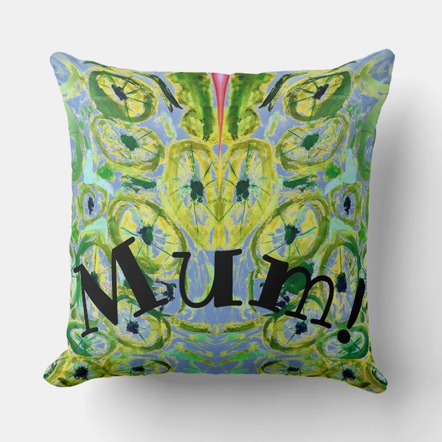 Mom Throw Pillow (Front)