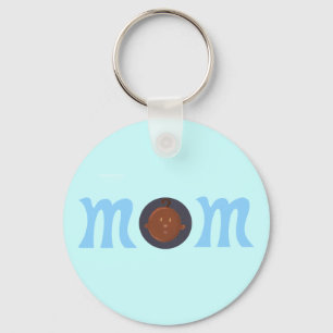 Mom to African baby Keychain