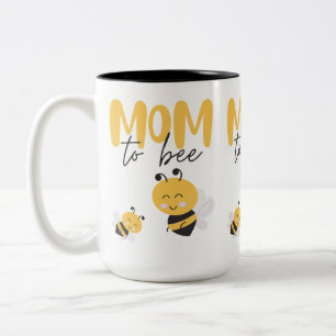 Mom To Be Baby Bee Two-Tone Coffee Mug