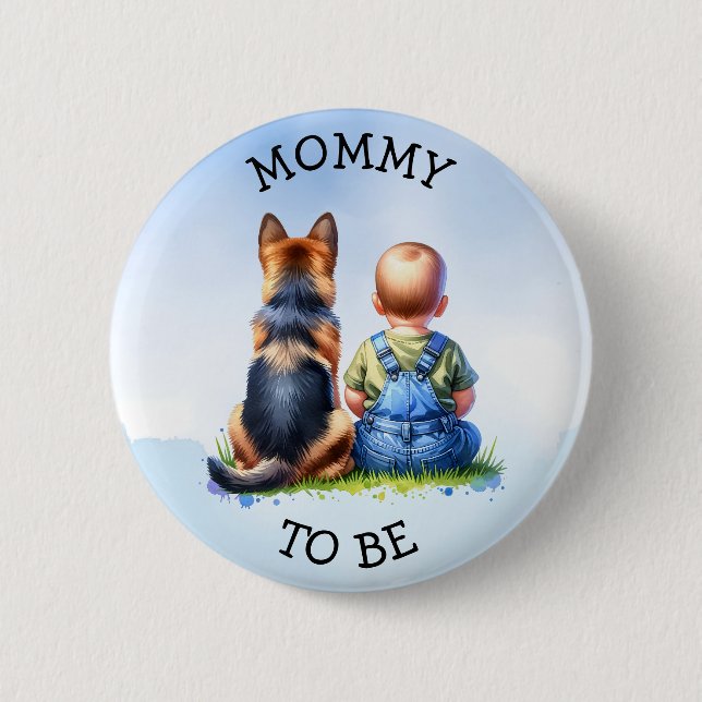 Mom to be | Baby Shower 2 Inch Round Button (Front)