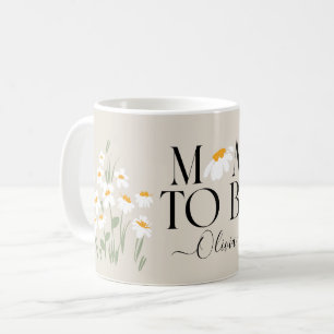 Mom to be daisy floral baby shower new baby gift coffee mug