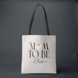 Mom to be daisy floral baby shower new baby gift tote bag<br><div class="desc">Mom to be daisy floral baby shower new baby gift or announcement.</div>