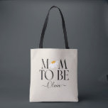 Mom to be daisy floral baby shower new baby gift tote bag<br><div class="desc">Mom to be daisy floral baby shower new baby gift or announcement.</div>