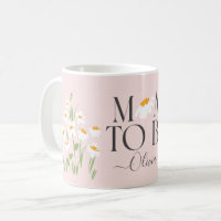 Mom to be daisy floral baby shower new baby pink