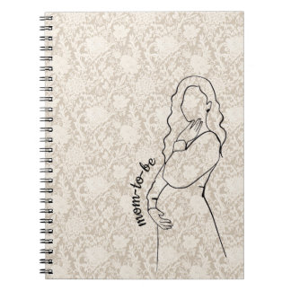 Mom-to-be Faux Lace Notebook