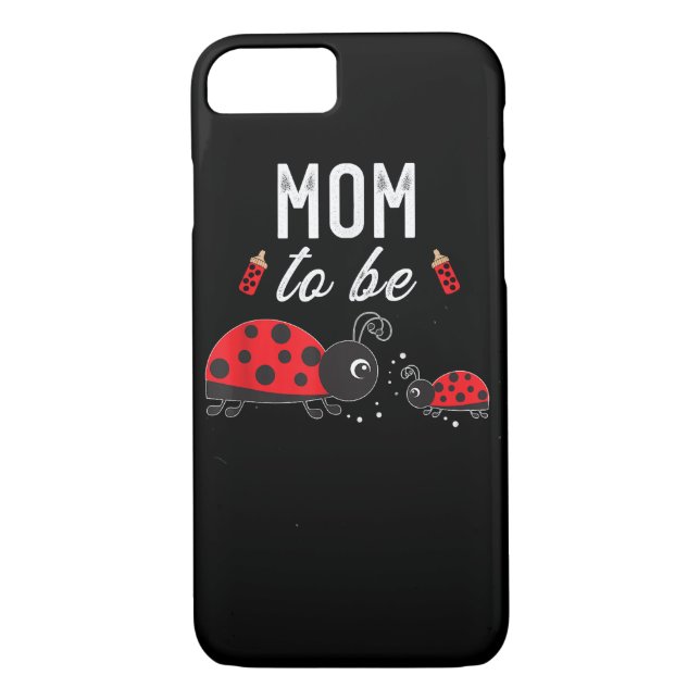 Mom To Be Ladybug Baby Shower Ladybug Mom  Case-Mate iPhone Case (Back)