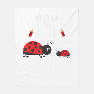 Mom To Be Ladybug Baby Shower Ladybug Mom Fleece Blanket