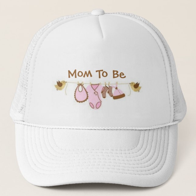 Mom To Be Trucker Hat (Front)